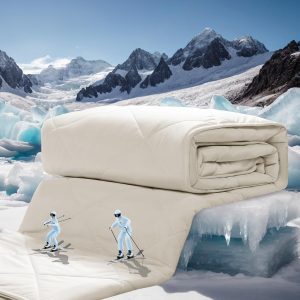 ZonLi Cooling Blanket for Hot Sleepers, 90"x90" Queen Size, Q-Max 0.5 Lightweight Cool Touch Breathable Summer Blanket for Night Sweats, All-Season Cold Blankets, Creamy Beige
