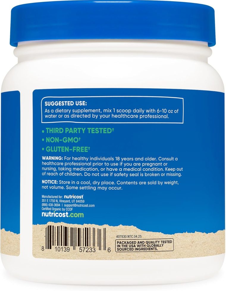 Nutricost Organic Maca Root Powder (1 LB) - Image 4