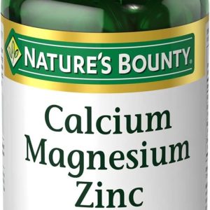 Nature's Bounty Calcium Magnesium & Zinc Caplets, Immune & Supporting Bone Health, 100 Count