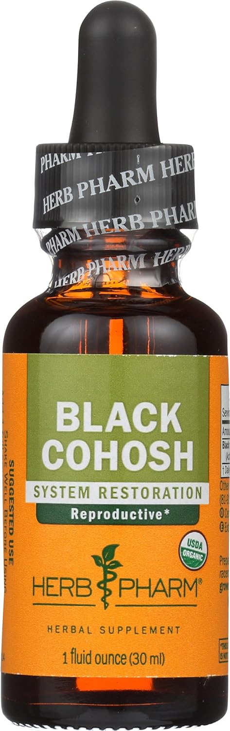 HERB PHARM Organic Black Cohosh Extract, 1 FZ
