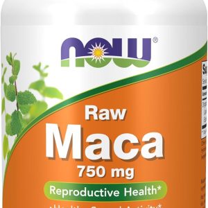 NOW Foods Supplements, Maca (Lepidium meyenii) 750 mg Raw, Reproductive Health*, 90 Veg Capsules