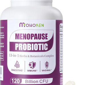 Menopause Supplements for Women, 120 Billion CFU Womens Probiotic, 13-in-1 Herbs Complex for Menopause Relief, Hormone Balance, Hot Flashes, Mood Swings, Night Sweats (60 Capsule)