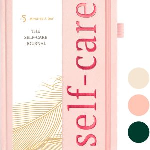 Self-Care Journal with Prompts – Daily Reflection Notebook – Mental Health Journal for More Positivity, Anxiety & Guided Journal for Women, ADHD Planner with Mood Tracker, A5 (Pink)