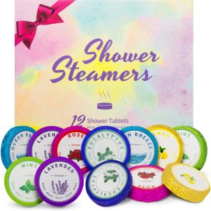 Shower Steamers Aromatherapy Bath Bombs - 12 Tablets Birthday Gifts for Women, Natural Essential Oil Shower Bombs, Self Care Pampering Spa Kit, Mothers Day Gifts for Women Adults and Teens