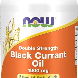 NOW Foods Supplements, Black Currant Oil 1000 mg Double Strength with 140mg of GLA (Gamma-Linolenic Acid), 100 Softgels