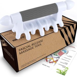 Fascia Massage Tool Myofascial Release Blaster Tools for Tighten Skin Lymphatic Drainage Trigger Point Deep Tissue Neck,Shoulder,Lower Back,Psoas,Thighs,Butt & Full Body(Grey)