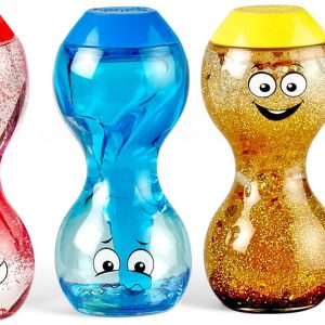 hand2mind Express Your Feelings Sensory Bottles- Primary Emotions, Toddler Sensory Toys, Quiet Fidget Toys, Play Therapy Toys, Calm Down Corner Supplies, Calming Corner, Social Emotional Learning