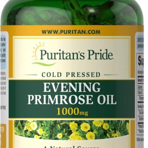 Puritans Pride Evening Primrose Oil 1000 Mg With Gla, 120 Count