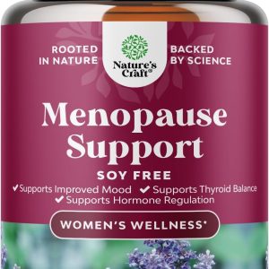 Complete Herbal Menopause Supplement for Women - Soy Free Female Hormone Balance Capsules for Night Sweats, Hot Flashes & Mood Swings with Dong Quai, Chaste Berry & Black Cohosh Root - 75 Count Pack