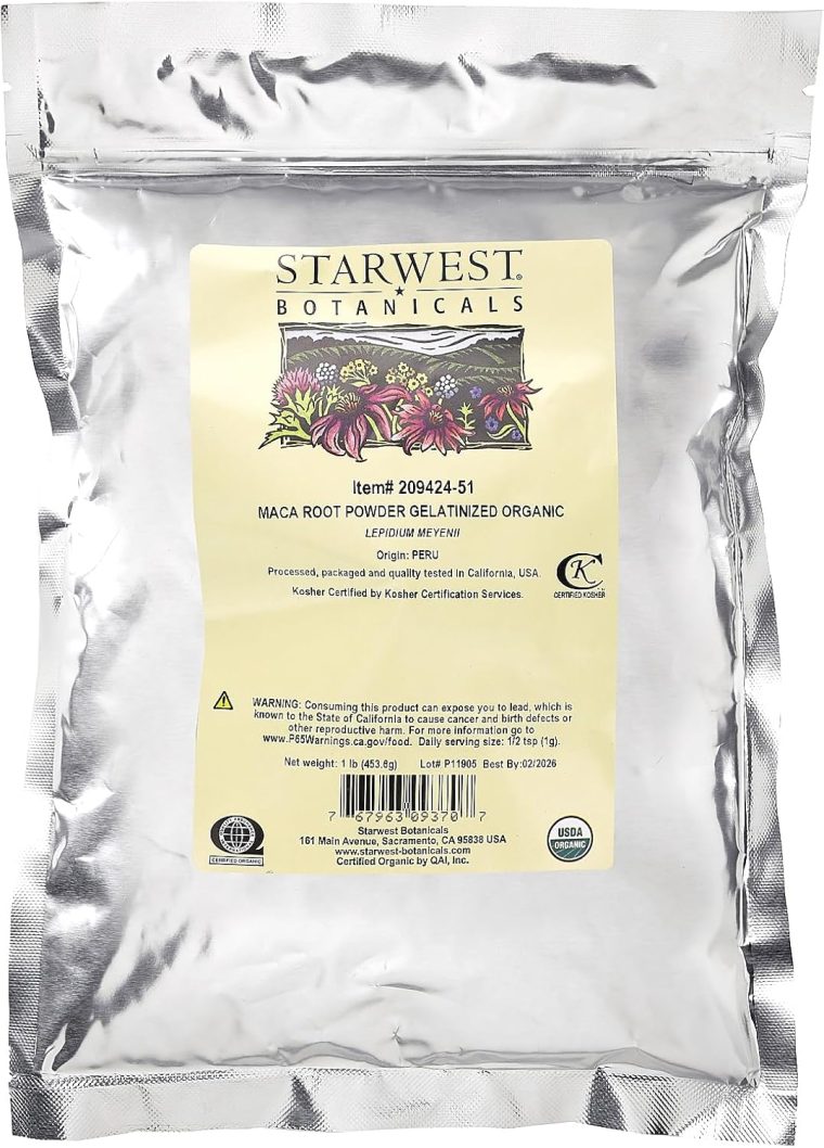 Starwest Botanicals Organic Maca Root Powder (Gelatinized), 1 Pound - Image 2
