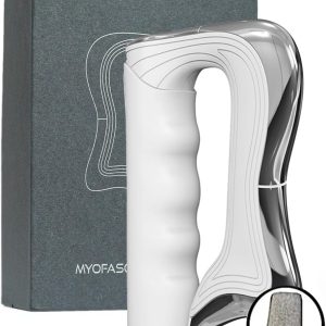 Fascia Knife Multifunctional Massage Tool, ElectricFascia Knife, Muscle Relaxationelectric Fascia Knife Scraper for Fascial Massager, Applicable to The Whole Body, White