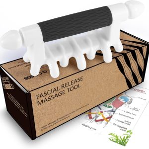 Fascia Massage Tool Myofascial Release Blaster Tools for Anti-Cellulite Skin Soothing Lymphatic Drainage Trigger Point Deep Tissue Neck,Shoulder,Lower Back,Psoas,Thighs,Butt & Full Body(Black)