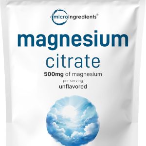 Pure Magnesium Citrate Powder (Citrato de Magnesio en polvo), 2 Pounds (32 Ounce), Pure and Filler Free, Relaxation and Nutrient Utilization, Vegan
