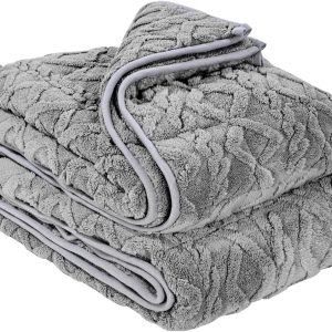 VEVOR Weighted Blanket, 20 lbs, 60 x 80 in Queen Size, Sherpa Fleece Heavy Blanket with Glass Beads, Soft Warm Cozy Fluffy Touch, for 200-250 lbs Adults, Improve Sleep Quality, Grey