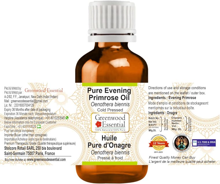 Pure Evening Primrose Oil (Oenothera biennis) 30ml (1.01 oz) - Image 2