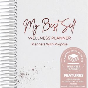 Wellness Journal – Daily Self Care Lifestyle Planner to Support Physical, Mental, & Emotional Health – Guided Prompts Self Love Diary to Practice Gratitude, Reflection, and Goals