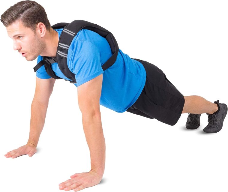 ProsourceFit Exercise Weighted Training Vest - 12lb, black - Image 7