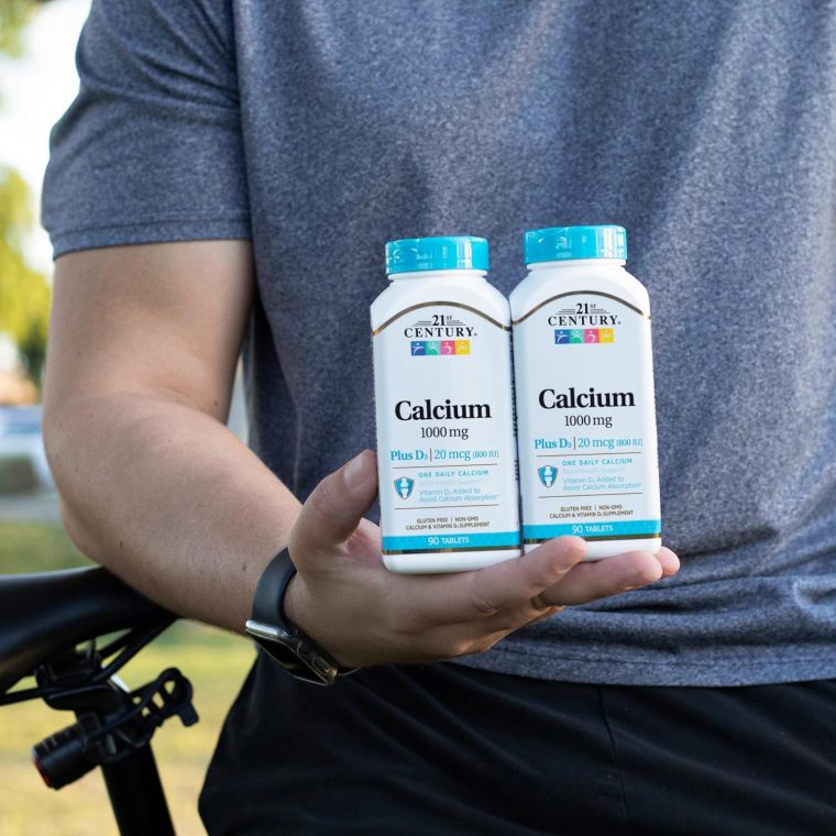 21st Century Calcium Plus D Tablets, 1000 mg, 90 Count - Image 3
