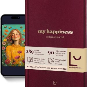 Daily Reflection Journal for Women with Prompts, Metaphorical Cards, Coloring & Exercises – Gratitude, Mindfulness & Mental Health Guided Journal