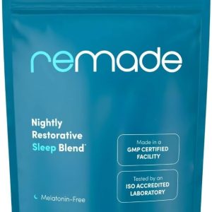 Remade Natural Sleep Aid Without Melatonin - Ashwagandha, L Theanine, Apigenin, Glycine
