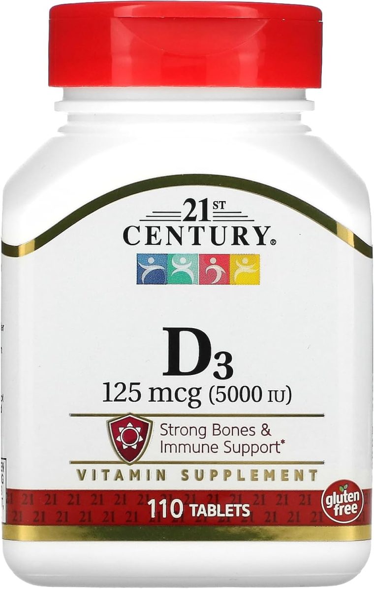 21st Century D 5000 IU Tablets, 110 Count
