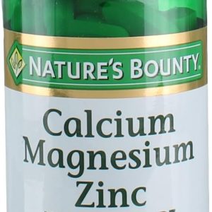 Nature's Bounty Calcium-magnesium-zinc Caplets, 200 Caplets (2 X 100 Count Bottles)