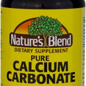 Nature`s Blend Calcium Carbonate 600mg Tablets 100 ct (pack of 2)