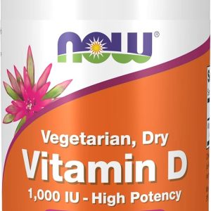 NOW Foods Vitamin D-2 1000 IU High Potency - 120 Vegcaps, Pack of 3