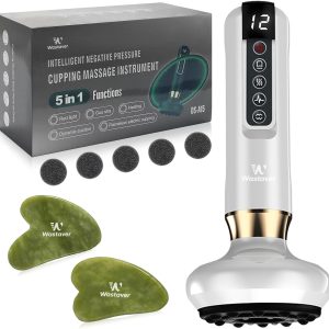 Ellulite Massage Tool, Anti Cellulite Massager-Cupping Kit for Massage Therapy, 12 Speed Adjustable Suction Cupping Therapy Set for Belly, Thighs, Arms, Butt
