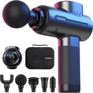 RENPHO Massage Gun Deep Tissue, FSA HSA Eligible Portable Percussion Massager for Back and Neck, Gifts for Men Women, Handheld Device with Carry Case, Active
