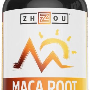 Zhou Maca Root | Wellness Supplement for Men & Women | Boosts Energy | 60 Servings, 120 Count