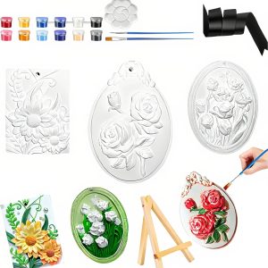 DawlQawwi Ceramics to Paint,Arts and Crafts for Kids Ages 8-12,Paint Your own Ceramic,Painting Craft Kit for Beginners Art Craft Supplies,Customizable Scented Decor with Art Tools & Gift Box