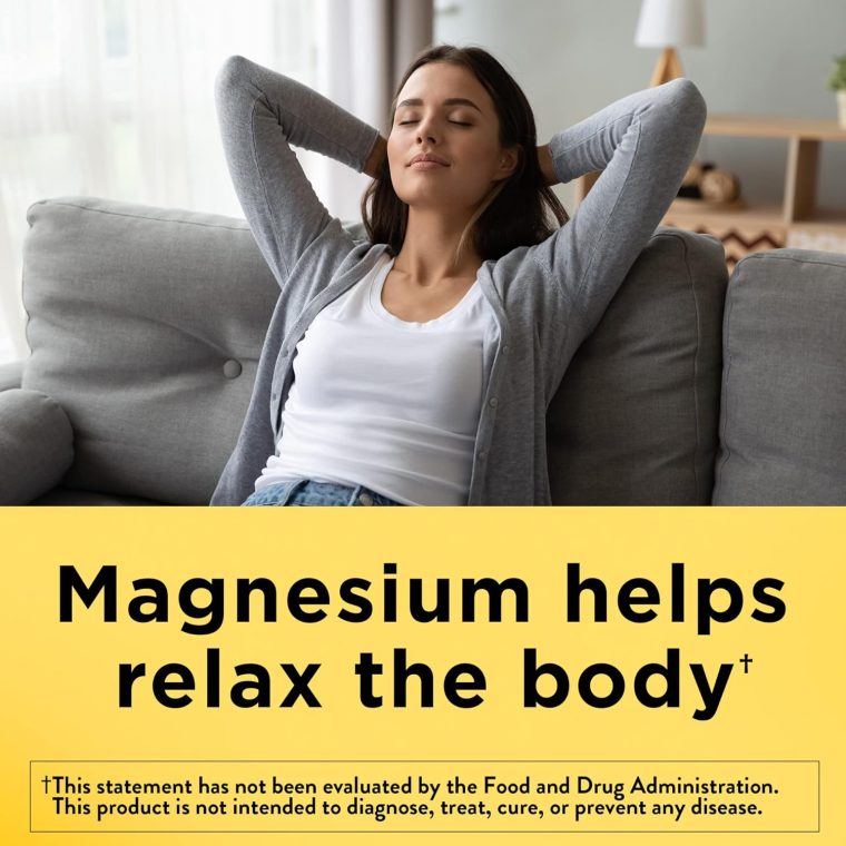Nature Made Magnesium Oxide 250 mg, Magnesium Supplement for Muscle, Heart, Bone and Nerve Health Support, 100 Tablets, 100 Day Supply - Image 3