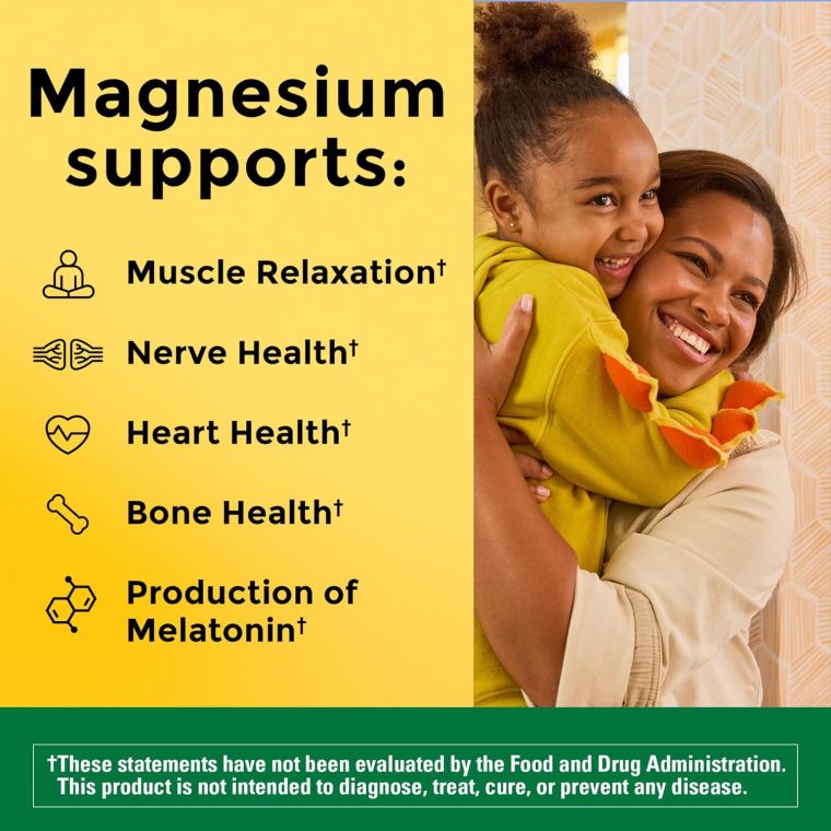 Nature Made Magnesium Citrate 250 mg per serving, Magnesium Supplement for Muscle, Nerve, Bone and Heart Support, 120 Softgels, 60 Day Supply - Image 2