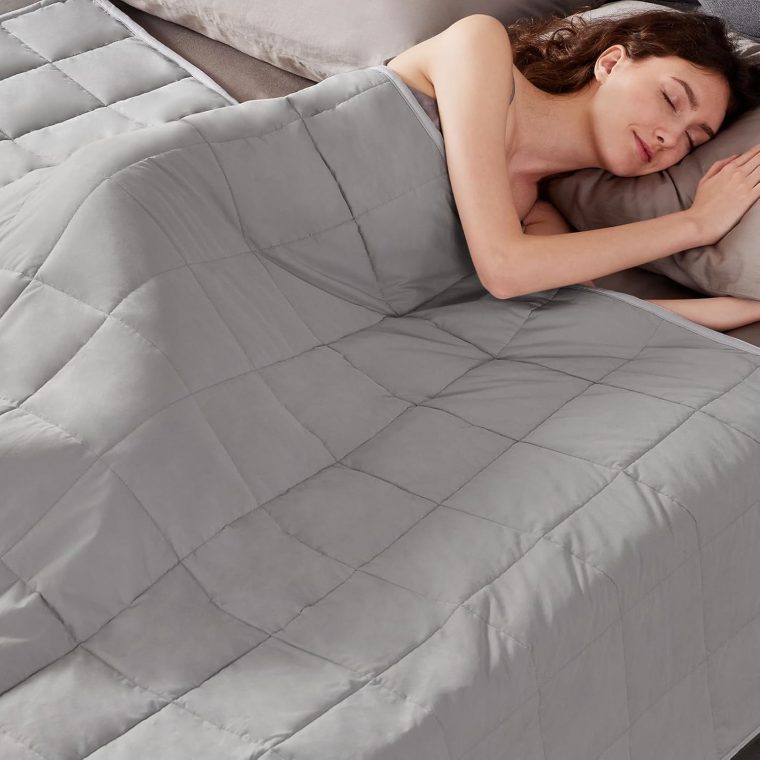 Weighted Blanket(60"x80" 20lbs Queen Size),Ultra Soft and Cozy Cooling Weighted Blanket for Adult,Heavy Blanket with Machine Washable Soft Blanket