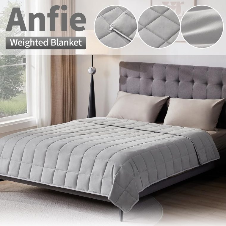 Weighted Blanket(60"x80" 20lbs Queen Size),Ultra Soft and Cozy Cooling Weighted Blanket for Adult,Heavy Blanket with Machine Washable Soft Blanket - Image 4