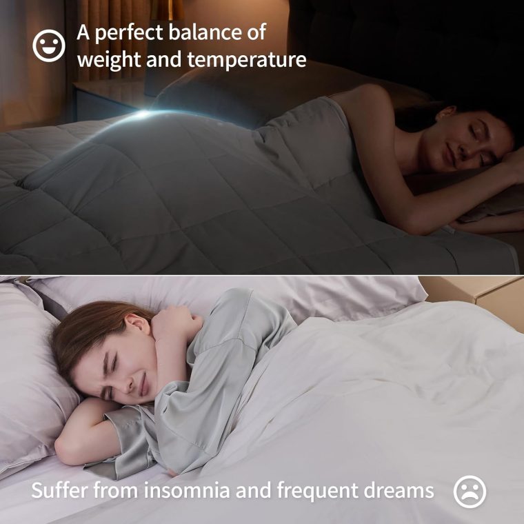 Weighted Blanket(60"x80" 20lbs Queen Size),Ultra Soft and Cozy Cooling Weighted Blanket for Adult,Heavy Blanket with Machine Washable Soft Blanket - Image 3