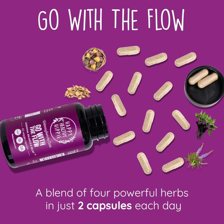 Happy Healthy Hippie Zen Again Cortisol Manager & Go with The Flow Hormonal Balance (180ct) - Image 5