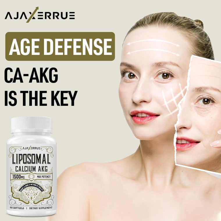 Liposomal Calcium AKG Supplement 1500 MG (Alpha-Ketoglutaric Acid), High Absorption, More Effective Than AAKG, Ca AKG for Longevity, Age Defense, Cellular Energy, Metabolic Function, 60 Softgels - Image 7
