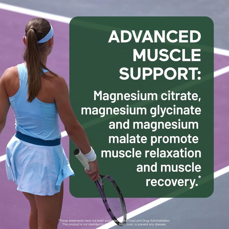 Smarter Nutrition Magnesium Complex - Chelated Magnesium Glycinate + Citrate, Malate for Sleep, Relaxation, Muscle & Nerves + Clinically Proven L-Theanine, Non-GMO-60 Tablet[30-Day Supply] - Image 7