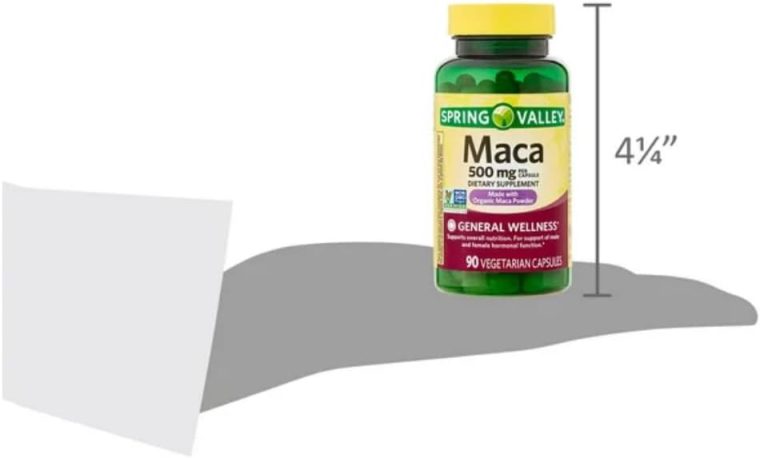 Spring Valley Maca Root 500mg Capsules, Organic Maca Root for Women and Men + STS Sticker. - Image 7
