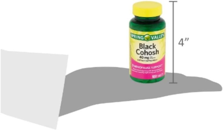 Spring Valley Black Cohosh - Menopause Support 40 mg, 100 Count + STS Sticker. - Image 3