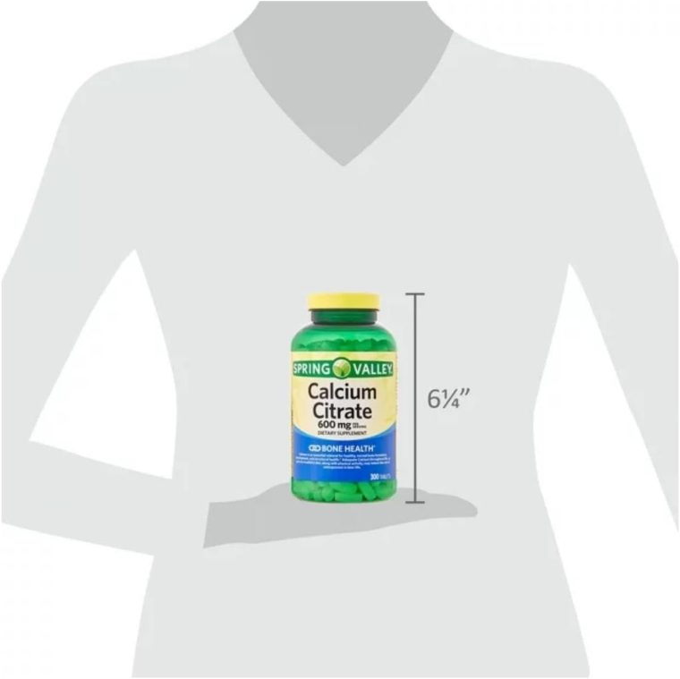 Spring Valley Calcium Citrate 600 mg, 300 Tablets - Bone & Joint Health + STS Sticker. - Image 6