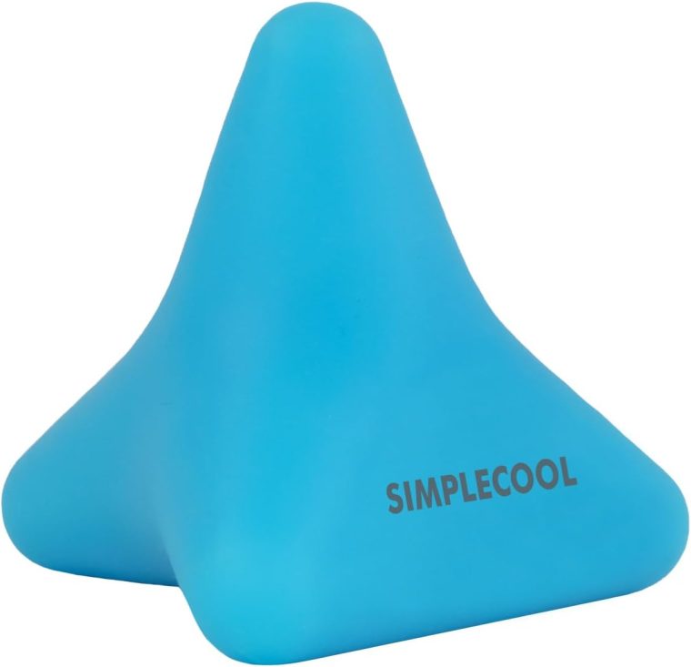 Trigger Point Massage Tool. Massager Ball for Deep Tissue Myofascial Release Physical Therapy Foot Plantar Fasciitis Pain Relief Muscle Knot Psoas Hip Flexor Iliacus Release. 3×2.6 in (Blue)