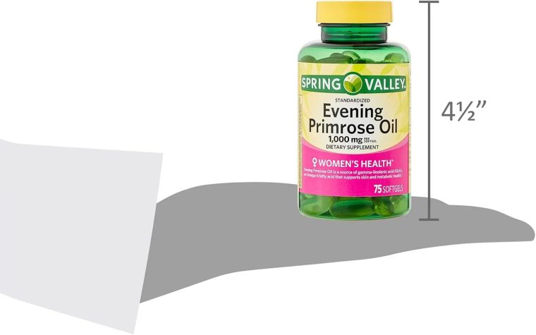 Spring Valley Evening Primrose Oil Women's Health Dietary Supplement Softgels, 1000 mg, 75 Count, Softgels, Evening Primrose Oil Capsules 1000mg Bundle with LualL's 45 Diabetes Decoded - Image 8