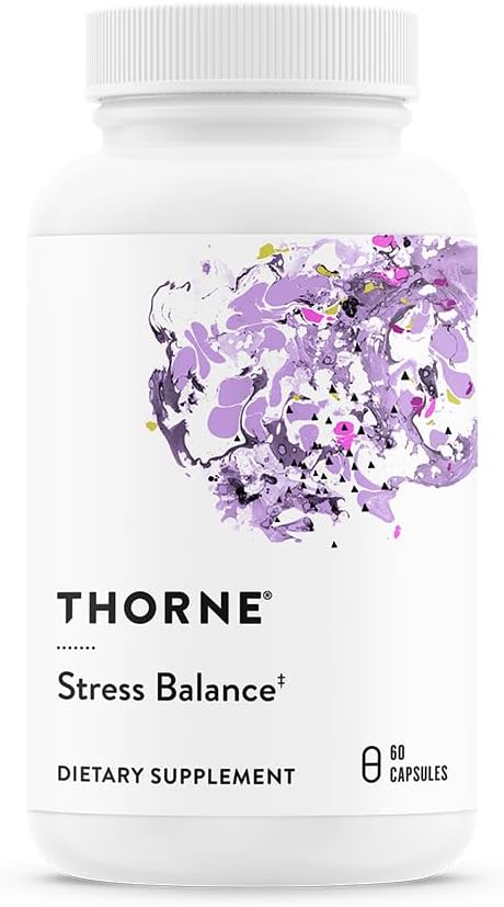 THORNE - Stress Balance (Formerly Phytisone) - Adrenal Support Supplement with Vitamin C & Ashwagandha - Dairy-Free Health Support* - 60 Capsules - 30 Servings