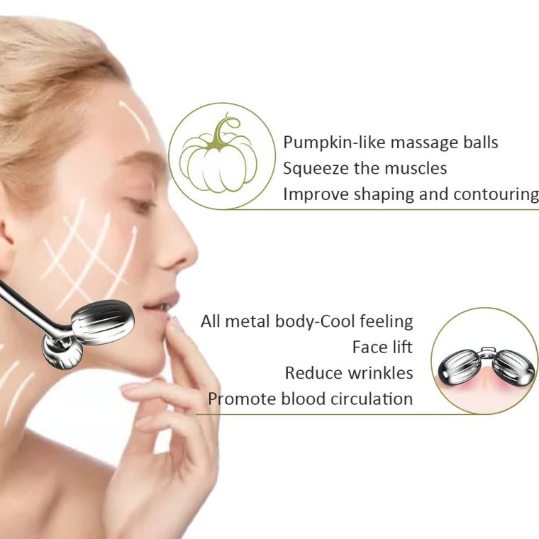 Yeamon Gua Sha Facial Tools and Face Roller Set, Facial Massage Tool for Women’s Skincare Routine,Cooling Stainless Steel Face Sculpting Eyes Roller Guasha for Daily Use or Self-Care Gift for Women - Image 2
