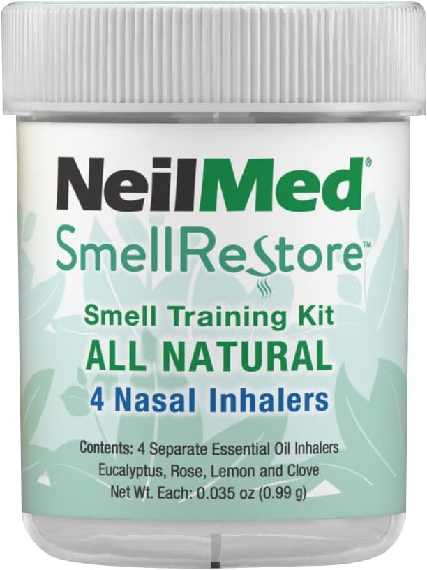 NeilMed Smell Restore - All Natural Smell Training Kit with 4 Separate Essential Oil Inhalers. Eucalyptus, Rose, Lemon and Clove - Image 4