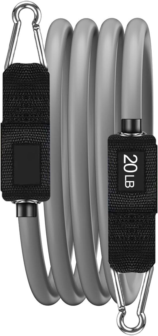 VEICK Single Resistance Bands for Physical Therapy, One Single Exercise Bands Tube, Workout Bands Resistance Training for Gym Home Workout Gear