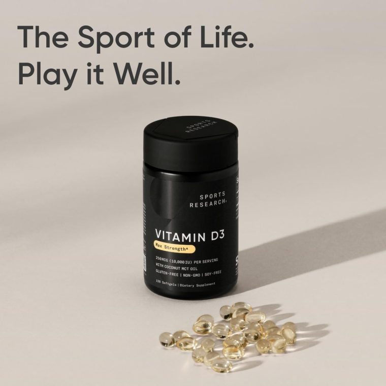 Sports Research 10,000 iu Vitamin D3 Supplement with Organic Coconut Oil - Vitamin D for Strong Bones & Immune Health - Supports Calcium Absorption - Non-GMO - 250mcg, 120 Mini Softgels for Adults - Image 7